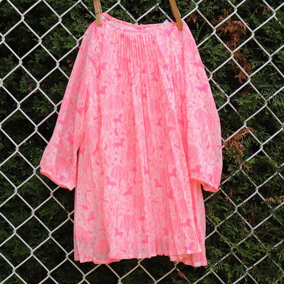 🌏 Gap | Sarah Jessica Parker Pleated Dress 2T - Picture 2 of 10